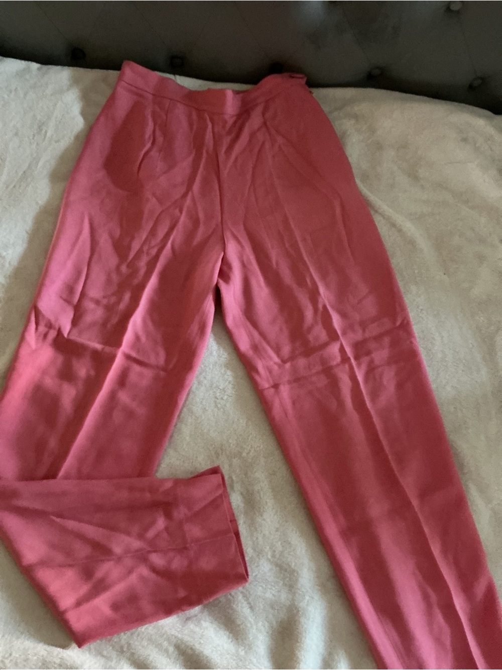 Moschino Slim Straight Pink Trousers